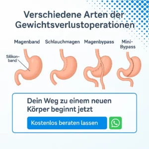 Verschiedene Arten der Gewichtsverlustoperationen